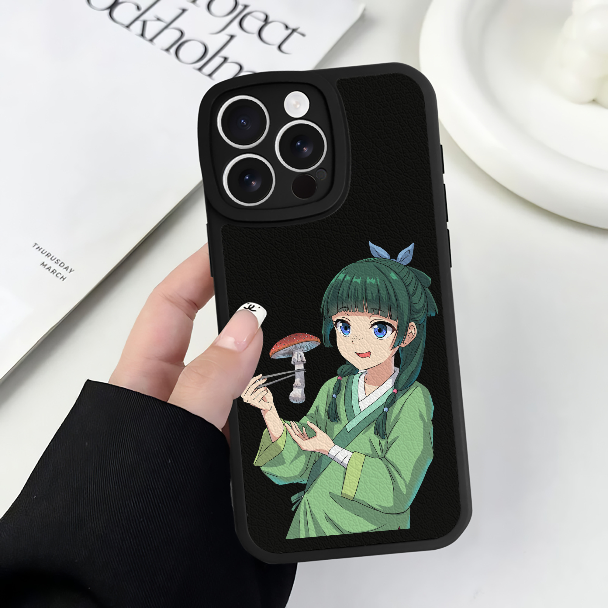 薬屋のひとりごと The Apothecary Diaries 【iPhone 16シリーズ対応】シリコンスマホケース（レザー調） 材質：シリコン